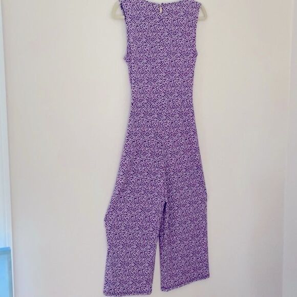 MICHAEL KORS ONE PIECE JUMP SUIT PINK NAVY FLORAL SLEEVELESS SMALL - Picture 6 of 14